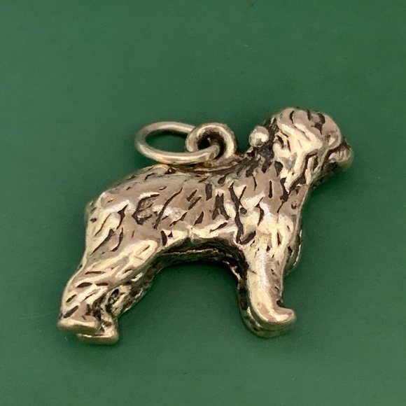 Old English Sheepdog Sterling Silver Jewelry Charm #pet #dog #sheep - Picture 1 of 3